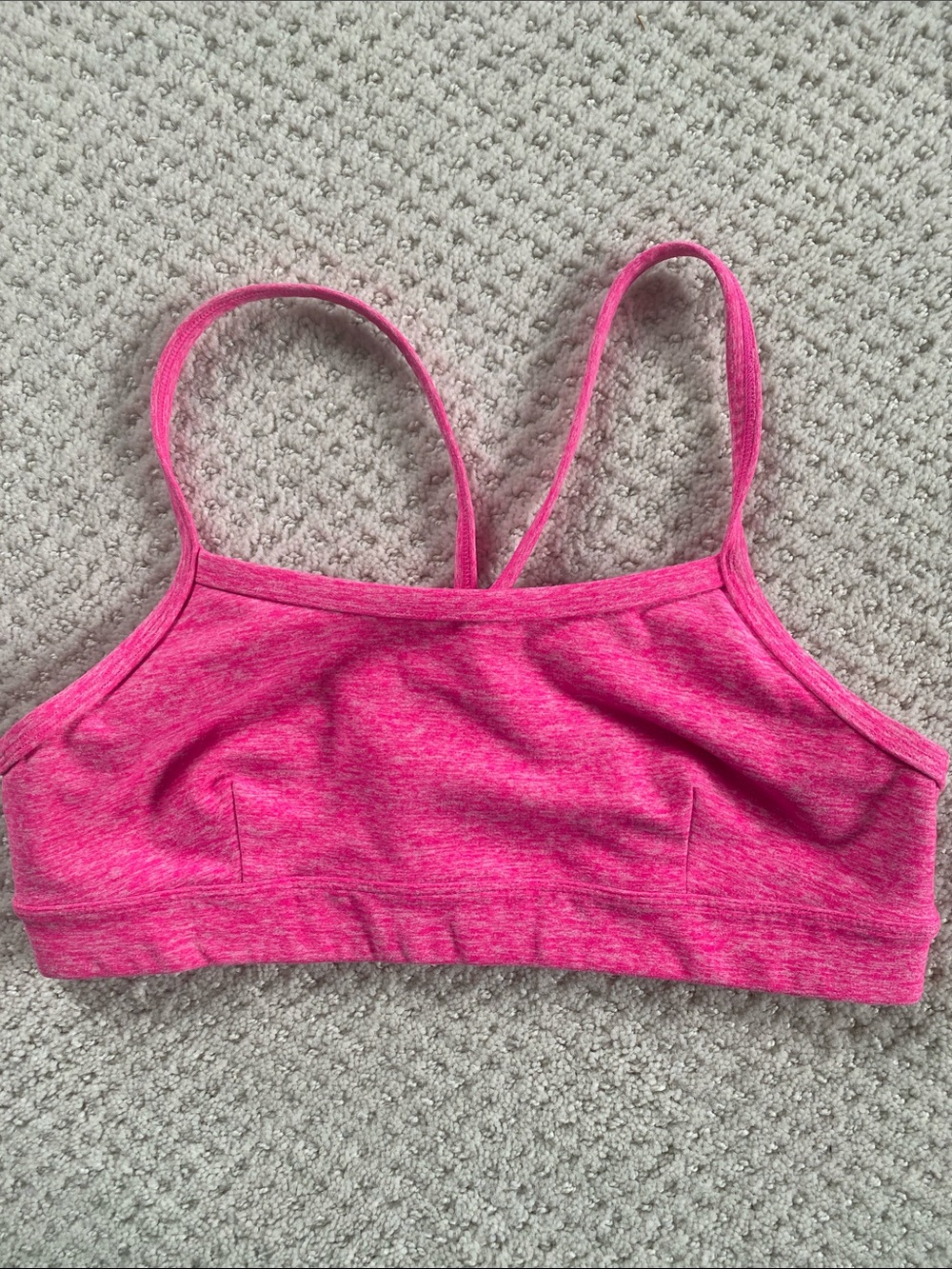 Alo Pink Heathered Sports Bralette, small